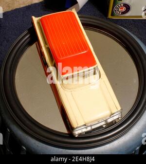 Eine Ansicht von oben eines Ford Werbemodell Autos 1959 Stockfoto