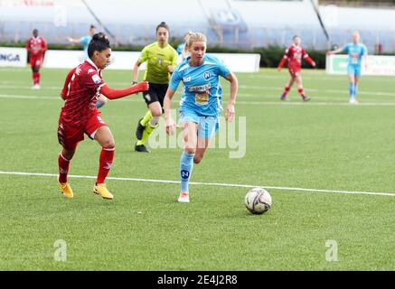 Italien. Januar 2021. Jenny Hjohlman in Aktion während im Spiel der Serie A weiblich, die italienische Frau Liga Fußball in "Caduti di Brema" Stadion von Neapel, auf dem Feld Napoli gegen Bari, Neapel gewann das Spiel 1:0. (Foto: Pasquale Gargano/Pacific Press) Quelle: Pacific Press Media Production Corp./Alamy Live News Stockfoto