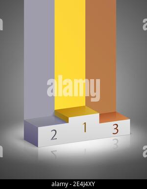 Sport Gewinner Podium präsentieren die Award-Vektor-illustration Stock Vektor