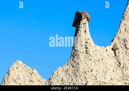 Erdpyramiden von Euseigne, Schweiz Stockfoto