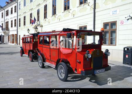 Bus für Stadtrundfahrten, Bratislava, Slowakei Stockfoto