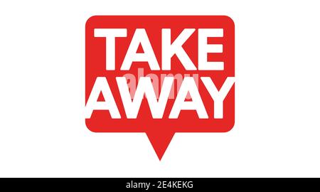 Vektor isoliert Illustration eines Take Away Icon Stock Vektor