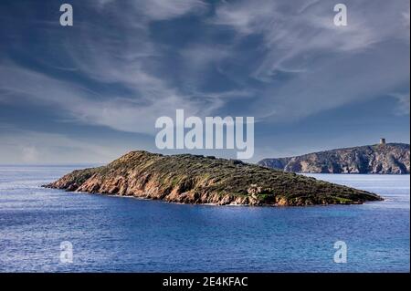 Insel in Tuerredda, Südsardinien Stockfoto