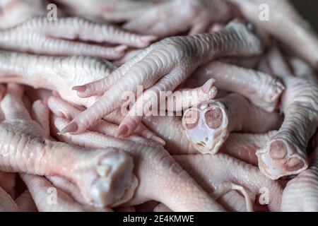 RAW Enten feet.Food Foto-Konzept Stockfoto