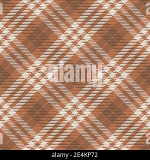 Nahtloses Muster aus schottischem Tartan-Karo. Wiederholbarer Hintergrund mit Check-Fabric-Textur. Flache Vektor-Kulisse mit gestreiftem Textildruck. Stock Vektor
