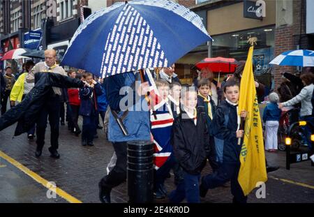 St. David's Day Parade Sutton Surrey England Stockfoto