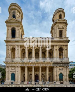 Kirche von Saint Sulpice, Paris, Frankreich Stockfoto