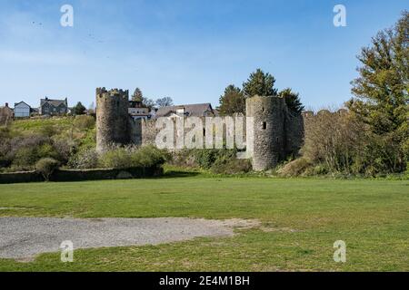 Conwy Castle Stadtmauer, Clwyd, Nordwales Stockfoto