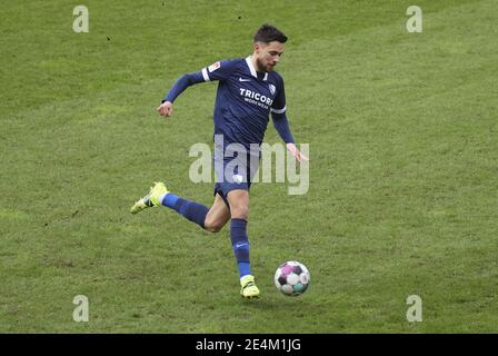 Sandhausen, Deutschland. 24. Jan, 2021. firo: 24.01.2021 Fußball: Fußball: 2. Bundesliga Saison 2020/21 SV Sandhausen - VfL Bochum, Milos Pantovic, Einzelaktion Quelle: dpa/Alamy Live News Stockfoto