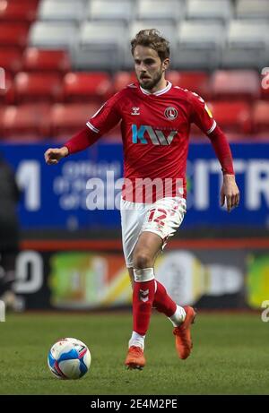 Charlton Athletic Andrew Shinnie während der Sky Bet League One Match im Valley, London. Bilddatum: Samstag, 23. Januar 2021. Stockfoto