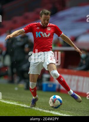 Charlton Athletic's Chris Gunter während der Sky Bet League One Match im Valley, London. Bilddatum: Samstag, 23. Januar 2021. Stockfoto