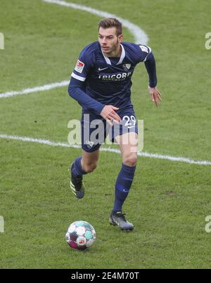 Sandhausen, Deutschland. 24. Jan, 2021. firo: 24.01.2021 Fußball: Fußball: 2. Bundesliga-Saison 2020/21 SV Sandhausen - VfL Bochum, Maxim Leitsch, Einzelaktion Quelle: dpa/Alamy Live News Stockfoto