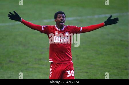 LONDON, Großbritannien, JANUAR 23: Während der vierten Runde des FA Cup zwischen Millwall und Bristol City im Den Stadium, London am 23. Januar 2021 Stockfoto