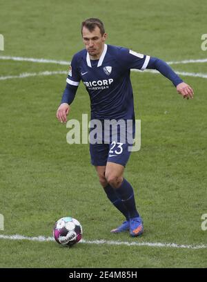 Sandhausen, Deutschland. 24. Jan, 2021. firo: 24.01.2021 Fußball: Fußball: 2. Bundesliga Saison 2020/21 SV Sandhausen - VfL Bochum, Robert Tesche, Einzelaktion Quelle: dpa/Alamy Live News Stockfoto