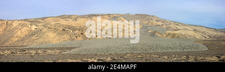 Aserbaidschan. Karadag Region. Ausbruch eines Schlammvulkans. Stockfoto