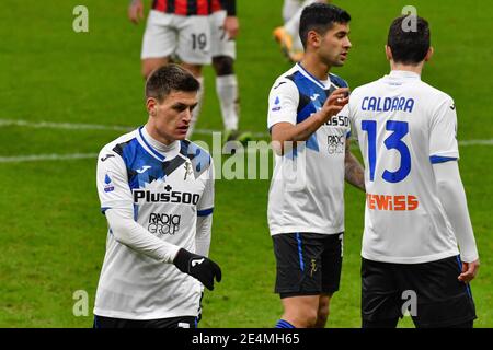 Mailand, Italien. Januar 2021. Joakim Maehle (3) von Atalanta gesehen nach der Serie EIN Spiel zwischen AC Mailand und Atalanta in San Siro in Mailand. (Foto Kredit: Gonzales Foto/Alamy Live News Stockfoto