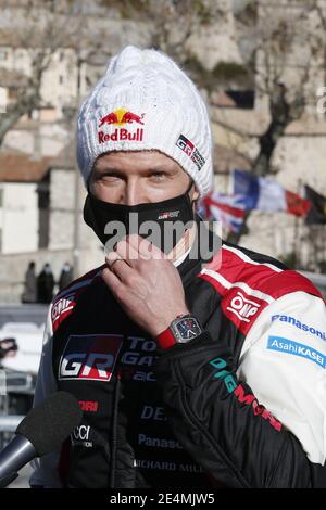 OGIER Sebastien (FRA), TOYOTA Yaris WRC, Portrait während der Rallye-Weltmeisterschaft 2021, Rallye Monte Carlo am 20. Bis 24. Januar 2021 in Monaco - Foto Francois Flamand / DPPI / LiveMedia Stockfoto