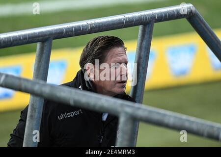 Sinsheim, Deutschland. 24. Jan 2021. Trainer Markus Gisdol (Köln). GES/Fußball/1. Bundesliga: TSG Hoffenheim - FC Köln, 24.01.2021 Fußball: 1. Liga: TSG Hoffenheim gegen FC Köln, Leverkusen, 24. Januar 2021 Quelle: dpa/Alamy Live News Stockfoto