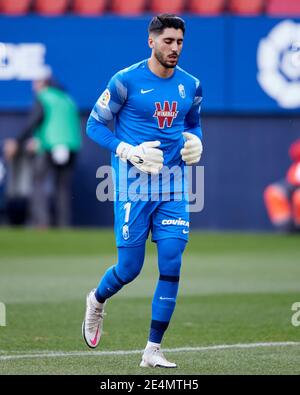 Pamplona, Spanien. Januar 2021, 24. Rui Silva von Granada CF beim La Liga Spiel zwischen CA Osasuna und Granada CF spielte im El Sadar Stadion. Kredit: Ion Alcoba/Capturasport/Alamy Live Nachrichten Stockfoto