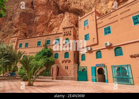 Hotel in der Schlucht von Dades Stockfoto