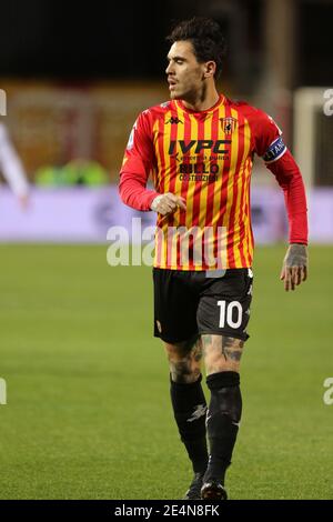 Benevento, Italien. Januar 2021. Benito Nicolas Viola beim Fußballspiel zwischen Benevento Calcio und dem FC Turin im Stadio Comunale Ciro Vigorito in Benevento. Endergebnis Benevento gegen Turin FC 2-2 (Foto: Salvatore Esposito/Pacific Press/Sipa USA) Quelle: SIPA USA/Alamy Live News Stockfoto