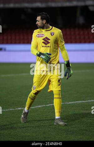 Benevento, Italien. Januar 2021. Salvatore Sirigu beim Fußballspiel zwischen Benevento Calcio und FC Turin im Stadio Comunale Ciro Vigorito in Benevento. Endergebnis Benevento gegen Turin FC 2-2 (Foto: Salvatore Esposito/Pacific Press/Sipa USA) Quelle: SIPA USA/Alamy Live News Stockfoto