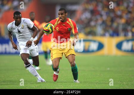 Guineas Kanfory Sylla in Aktion beim Fußballspiel African Cup of Nations, Ghana gegen Guinea in Accra, Ghana am 20. Januar 2008. Ghana besiegte Guinea 2:1. Foto von Steeve McMay/Cameleon/ABACAPRESS.COM Stockfoto