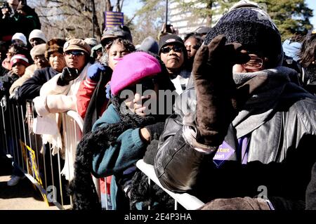 Kundgebung, organisiert von der National Association for the Advancement of Colored People (NAACP) anlässlich des Martin Luther King Jr. Day, in der Hauptstadt des Bundesstaates Columbia, SC, USA, am 21. Januar 2008. Foto von Olivier Douliery/ABACAPRESS.COM Stockfoto