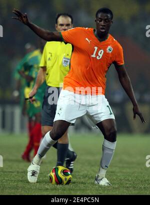 Yaya Toure der Elfenbeinküste beim Fußballspiel African Cup of Nations, Elfenbeinküste gegen Mali in Accra, Ghana am 29. Januar 2008. Elfenbeinküste gewann das Spiel 3:0. Foto von Steeve McMay/Cameleon/ABACAPRESS.COM Stockfoto