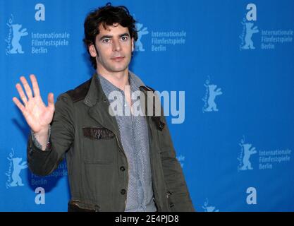 Darstellerin Eduardo Noriega posiert für Bilder während der 'Transsiberischen' Fotoschau auf den 58. Filmfestspielen Berlin, Deutschland, am 9. Februar 2008. Foto von Nicolas Khayat/ABACAPRESS.COM Stockfoto