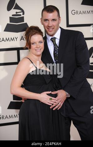 Melissa Joan Hart und Mark Wilkerson nehmen an den 50. Jährlichen Grammy Awards Teil, die am 10. Februar 2008 im Staples Center in Los Angeles, CA, USA, verliehen werden. Foto von Lionel Hahn/ABACAPRESS.COM Stockfoto