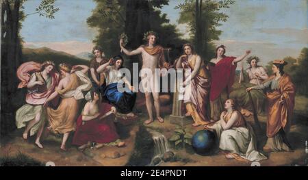 Parnassus, von Anton Raphael Mengs. Stockfoto