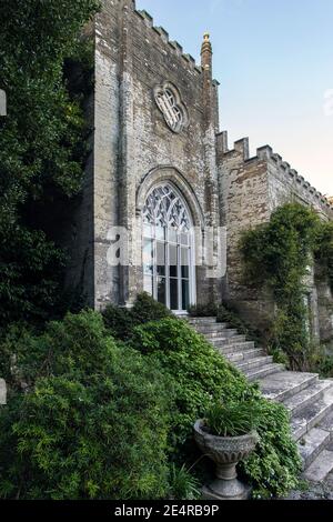 GROSSBRITANNIEN/ England / Cornwall / Außenansicht des Pridequx Palace in Padstow, Großbritannien. Stockfoto