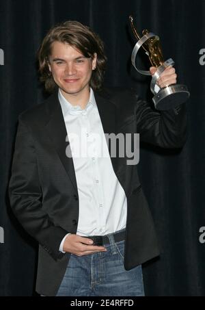Emile Hirsch nimmt an der 2008 Showest Closing Night Award Show and Banquet im Paris Hotel, Las Vegas, Nevada, USA Teil. März 13, 2008. Foto von Baxter/ABACAPRESS.COM Stockfoto