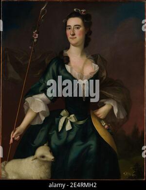 Mary Sylvester (später Frau Thomas Dering) 1754 von Joseph Blackburn. Stockfoto