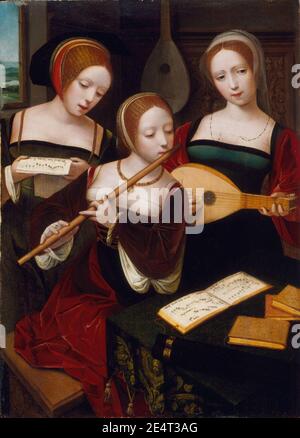 Master of the Female Half-Lengths - drei Musiker AC1992.152.142. Stockfoto