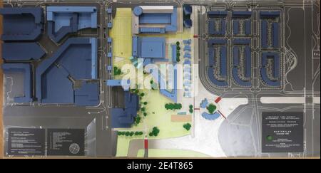 Masterplan saneringsprogramma Bijlmer, november 1998 (deel 1, onderzijde), objectnr 1492.1. Stockfoto