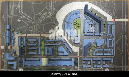 Masterplan saneringsprogramma Bijlmer, november 1998 (deel 2, bovenzijde), objectnr 1492.2. Stockfoto