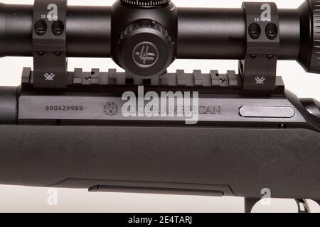 Ruger American Rifle mit Vortex Scope Stockfoto