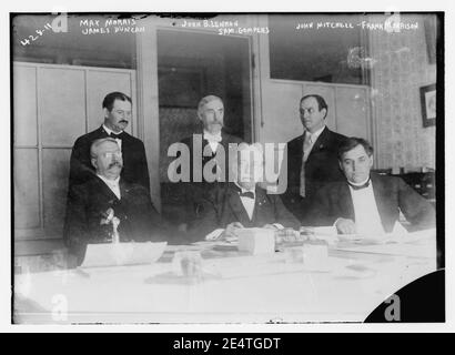 Max Morris, James Duncan, John Lennon, Sam Gompers, John Mitchell, Frank Morrison Stockfoto