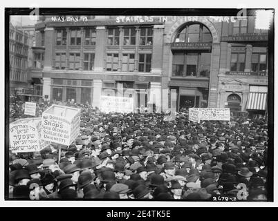 May Day 13, Stürmer in Union Square Stockfoto