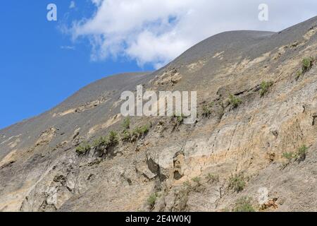 Steilen Hang eines Badlands Escarpment Theodore Roosevelt National Park in North Dakota Stockfoto