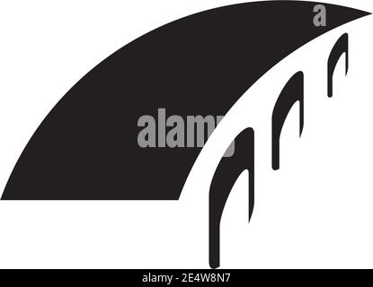 Bridge Symbol Logo Design Inspiration Vektor Illustration Vorlage Stock Vektor