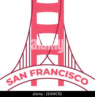 san francisco City Stempel Design, Reisen Tourismus und Tour Thema Vektor Illustration Stock Vektor
