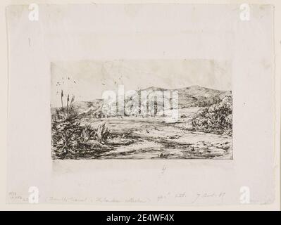 Meryon - die kleine französische Kolonie in Akaroa, 1845, 1917.756. Stockfoto