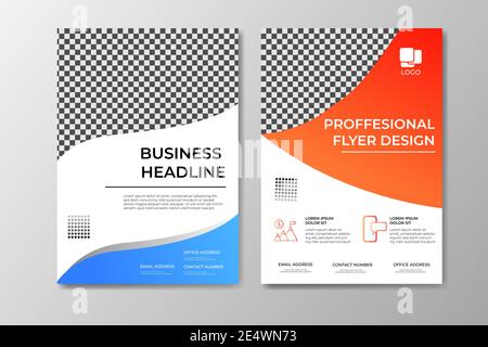 Business Flyer Vorlage mit modernem Design und eleganter Farbpalette Vektorvorlage EPS10-Datei Stock Vektor