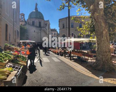 Provenzalischer Markt in Apt, Provence Stockfoto