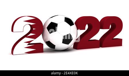 Qatar 2022 Turnier Konzept Bilder Stockfoto