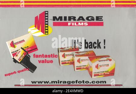 Mirage Brieftasche Für Filmverarbeitung Stockfoto