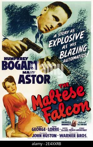 DER MALTESER FALCON 1941 Warner Bros. Film mit Mary Astor und Humphrey Bogart Stockfoto